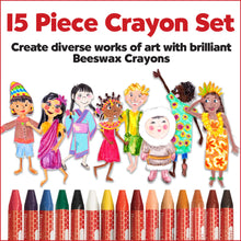 Load image into Gallery viewer, 15 Beeswax Crayons