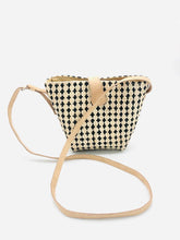 Load image into Gallery viewer, Dana Check Sisal Crossbody Bag
