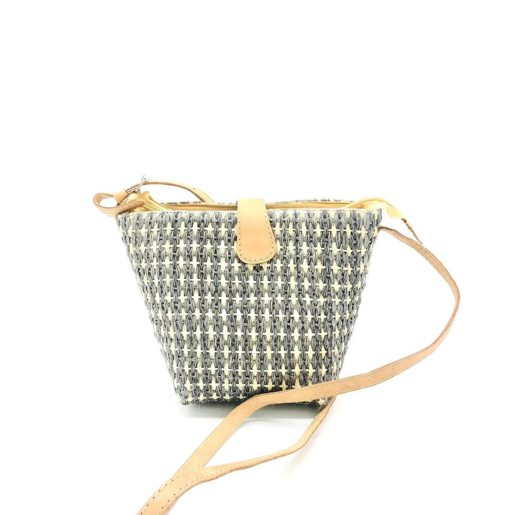 Dana Check Sisal Crossbody Bag