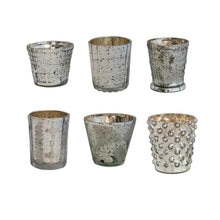 Load image into Gallery viewer, Mercury Glass Votive Holders, Antique Silver
