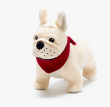 Load image into Gallery viewer, Knitted French Bulldog Plush Toy
