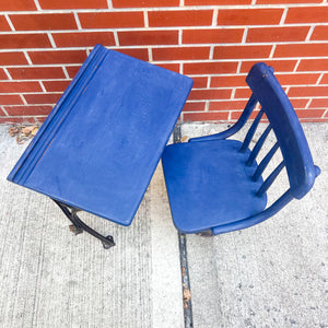 Vintage Children's School Desk & Chair Set