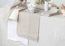 Load image into Gallery viewer, Stonewashed Linen Table Runner
