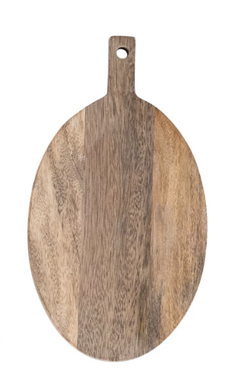 Mango Wood  Board with Knife - Natural