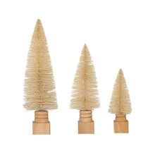 Load image into Gallery viewer, Round Sisal Bottle Brush Tree with Wood Base
