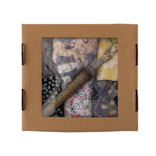 Load image into Gallery viewer, Vintage Silk Sari Gift Wraps w/ String &amp; Scissors (Set of 6)
