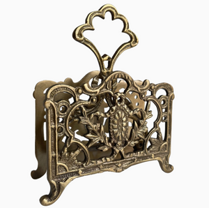 Antiques Brass Napkin or Letter Holder