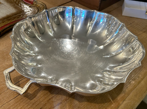 Chippendale Silverplate Tray with Handles