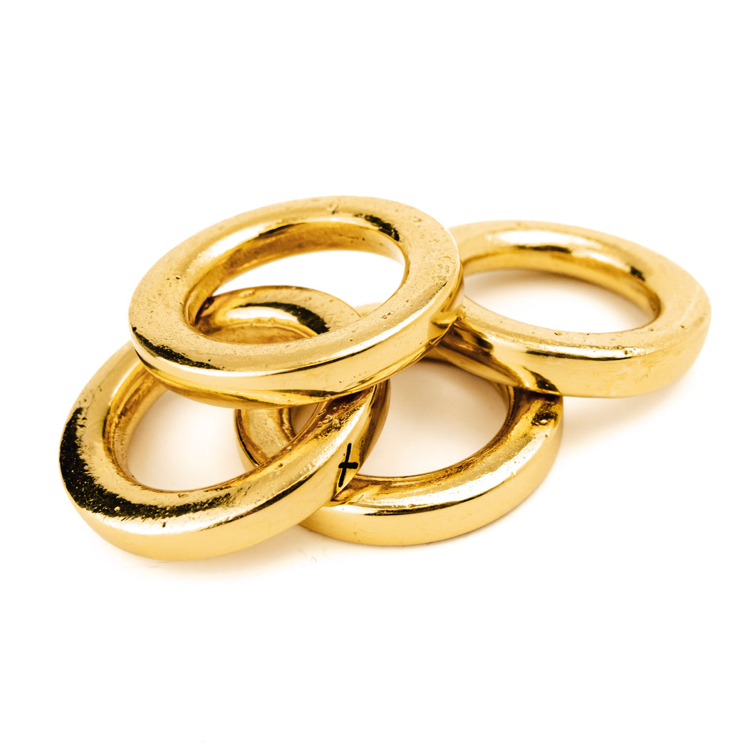 Brass Napkin Rings (S/4)