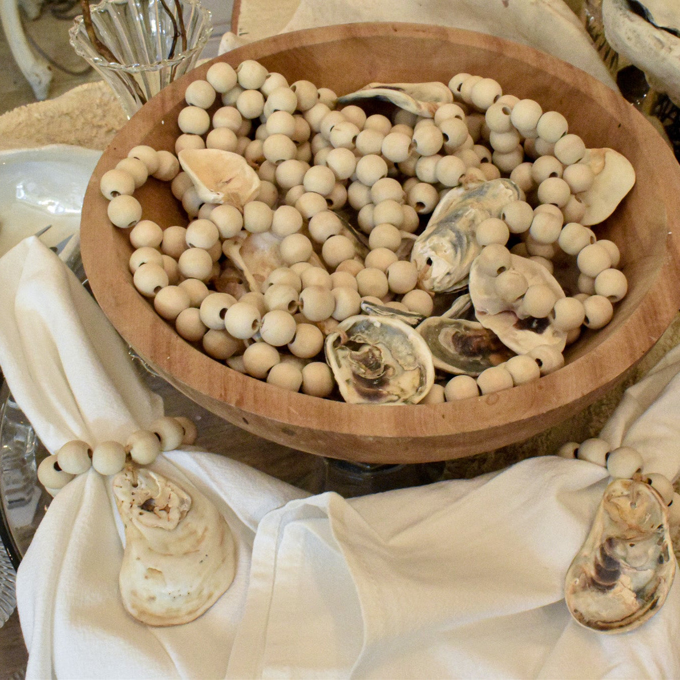 Oyster Shell Napkin Rings