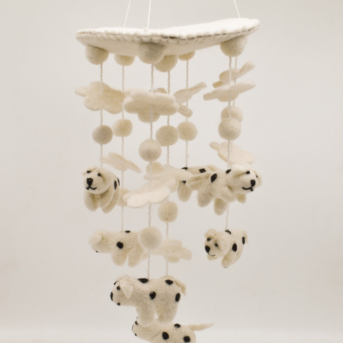 Handmade Wool Baby Mobile - Dog