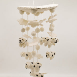 Handmade Wool Baby Mobile - Dog