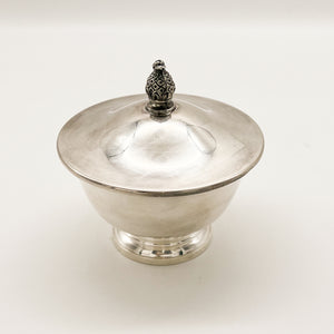 Silver Plate Lidded Bowl