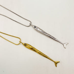 Brass Sardine Necklace