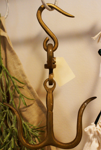 Midcentury Brass Hanging Hooks