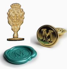 Load image into Gallery viewer, Brass Cerif Initial Wax Seal
