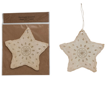 Load image into Gallery viewer, Handmade Recycled Paper Ornament
