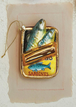 Load image into Gallery viewer, Glass &quot;Sardines&quot; In Can Ornament
