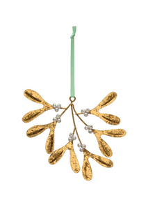 Metal Mistletoe Ornament