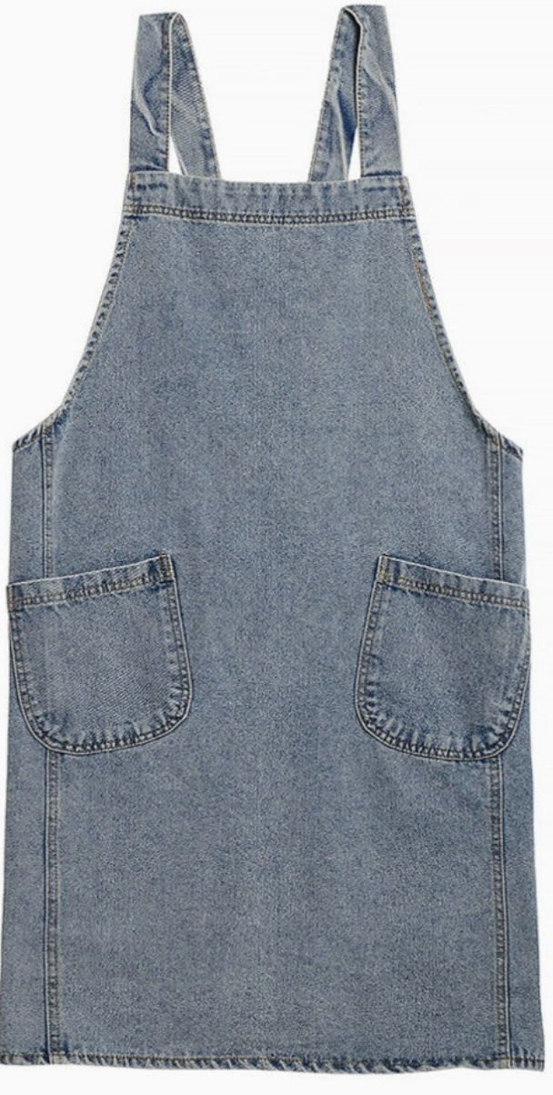 H Back Denim Apron
