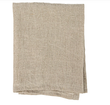 Load image into Gallery viewer, Oversized Stonewashed Linen Tea Towel - Natural
