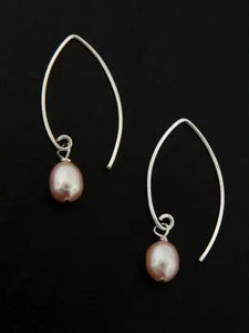Pear Marquis Earrings - Pink