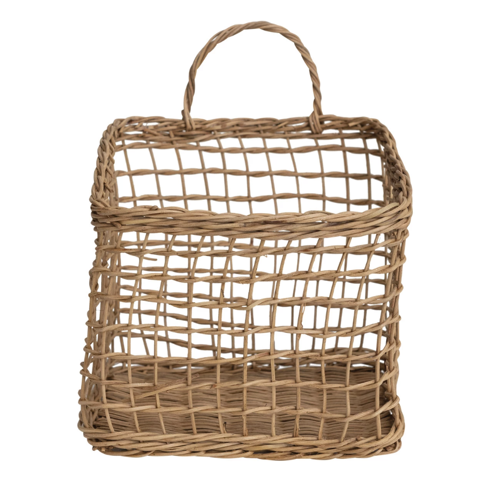 Rattan Hanging Wall Basket