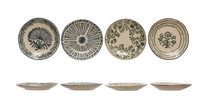 Load image into Gallery viewer, Hand-Painted Stoneware Plates - 4 Designs
