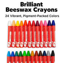 Load image into Gallery viewer, 24 Brilliant Beeswax Crayons in Storage Case
