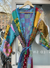 Load image into Gallery viewer, Reversible Silk Patch Kimono
