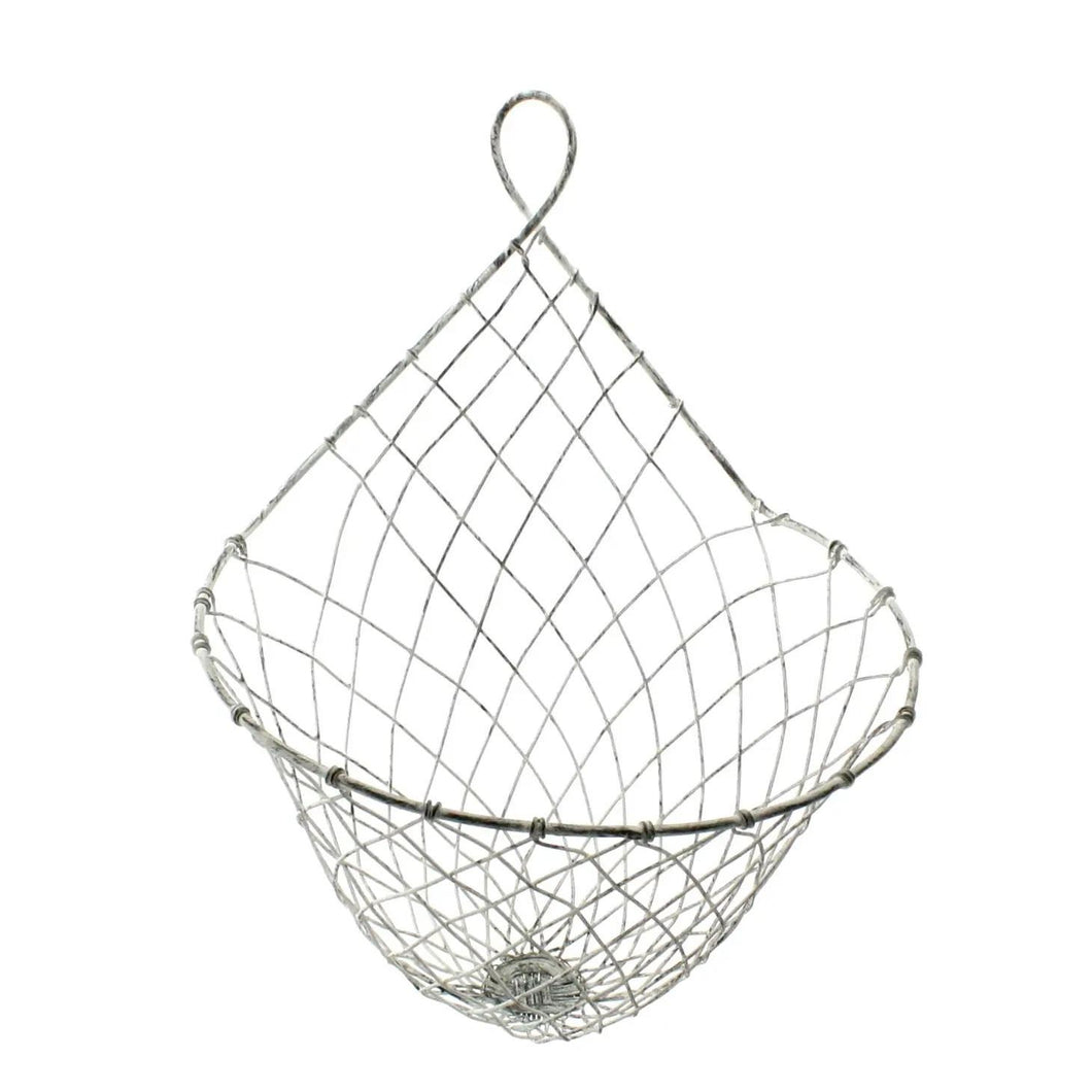 Otis Wire Wall Basket - Zinc Whitewash