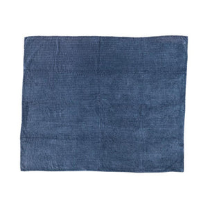Cotton Velvet Throw with Kantha Stitch