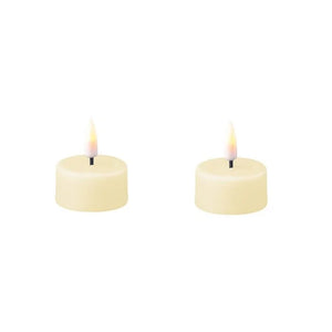 Cream LED Tea Light Pair