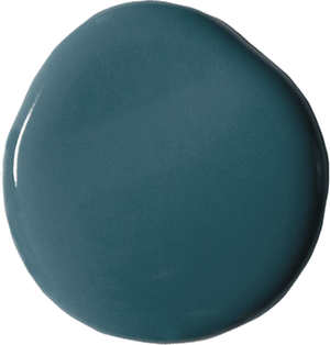 Aubusson Blue is a dark greeny-blue, inspired by the sumptuous Prussian Blue pigment used in artwork throughout the 19thCentury, including Van Gogh’s Starry Night, and Hokusai’s The Great Wave off Kanagawa. This colour will create a dramatic and luxe environment, especially when paired with golds.  Please note, we only ship the 4 oz sample size of wall paint. Gallons are in-store pickup only.