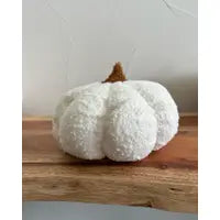 Boucle White Pumpkin Pillow