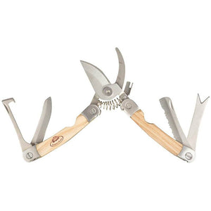 Garden Multitool - Stainless Steel & Wood