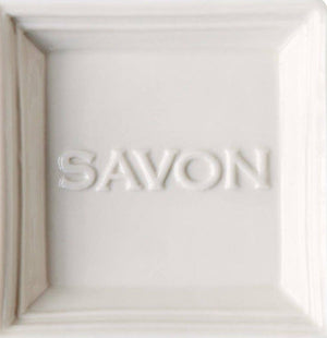 Our simple, elegant soap dish fits any bathroom decor. Pair it with our Marseille 300 g soap, it fits perfectly!