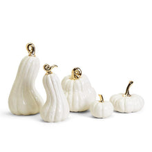 Load image into Gallery viewer, White Ceramic Pumpkin

