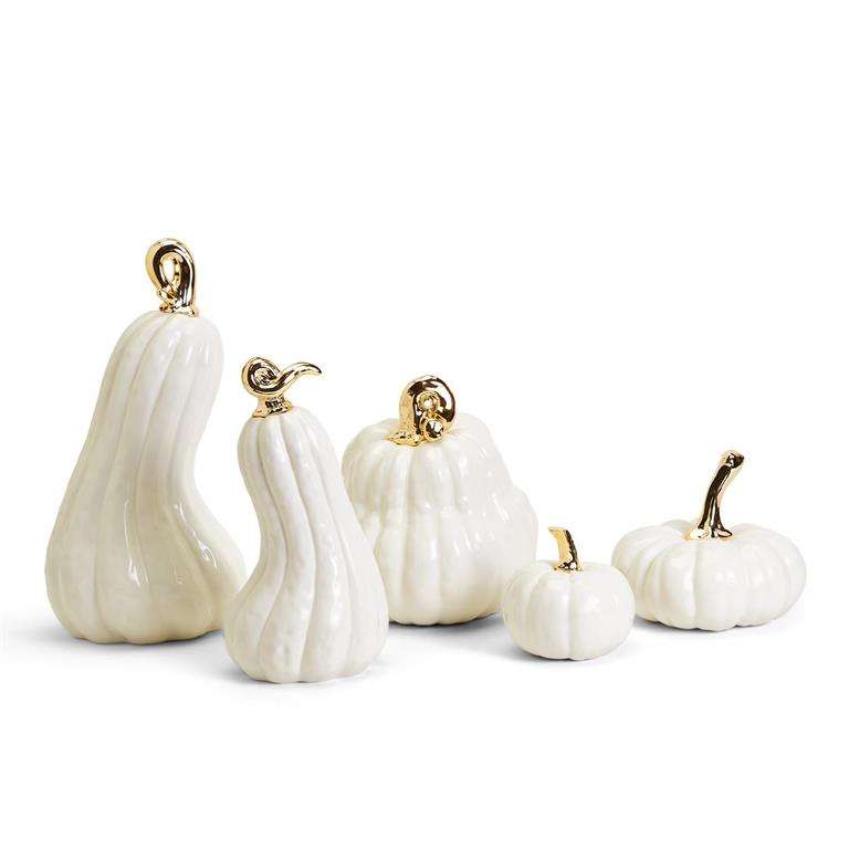 White Ceramic Pumpkin