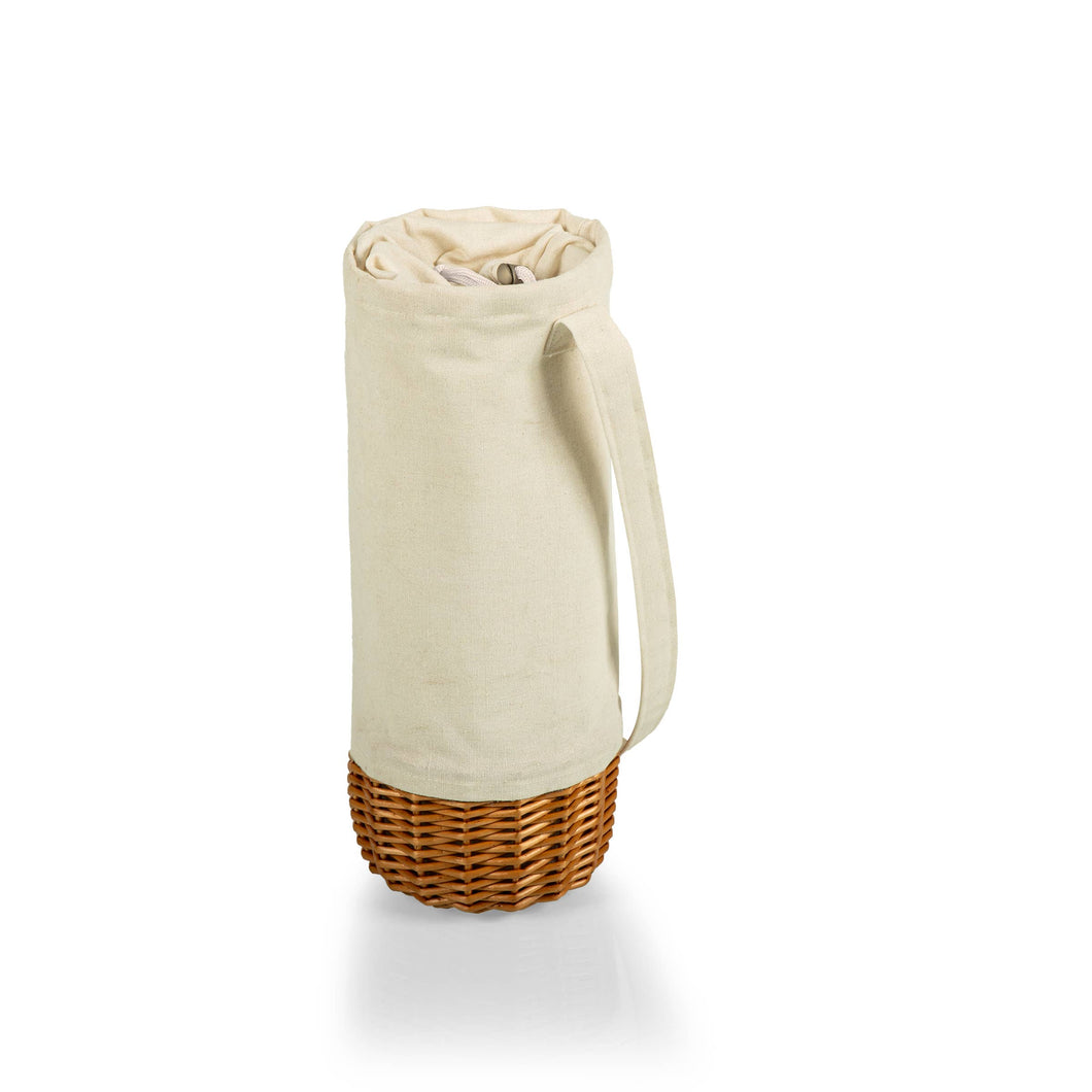 Malbec Insulated Canvas and Willow Wine Basket - Core