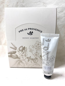 Our rich and luxurious hand cream is full of organic shea butter and sweet almond oil, creating a fast absorbing, weightless moisturizer that envelops skin with nourishment. Product of France.   Size:   1 Fl. Oz / 30 Ml