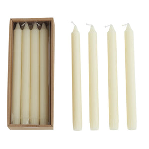 Unscented Taper Candles (set of 2) - Cream