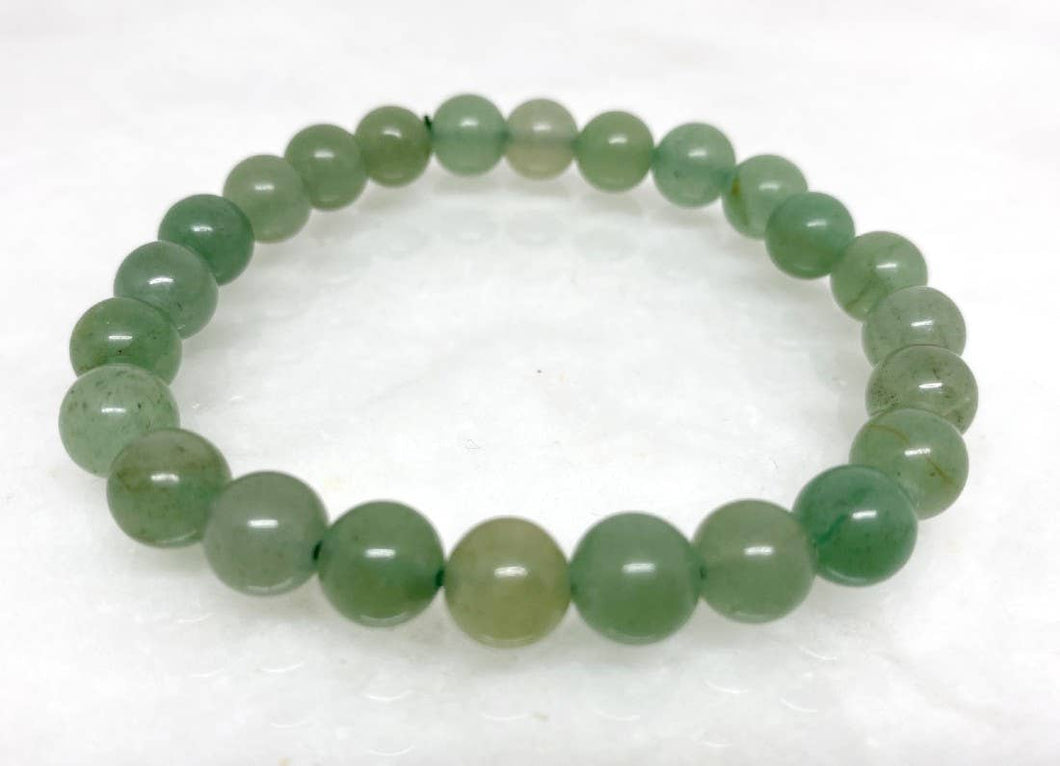 Green Aventurine Bracelet | Round Beaded Crystal Bracelet