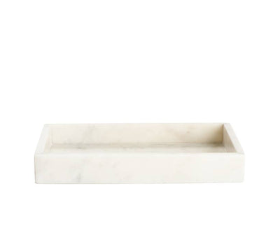 Beautifully handcrafted in India by skilled artisans, the Belle de Provence marble accessories are made from white marble with natural purple and grey veins. A luxurious accent for your home! A beautiful addition to your kitchen or dining space to hold napkins.  Dimensions:  8.35